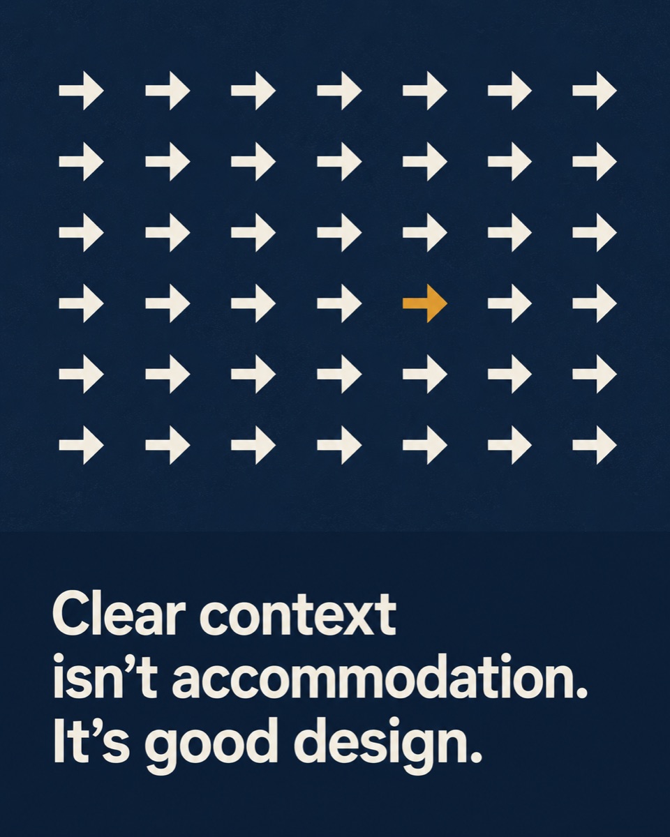 Four fixes that cost nothing: topic in the invite, state the stakes, never send ambiguity before a weekend, name the actual thing.